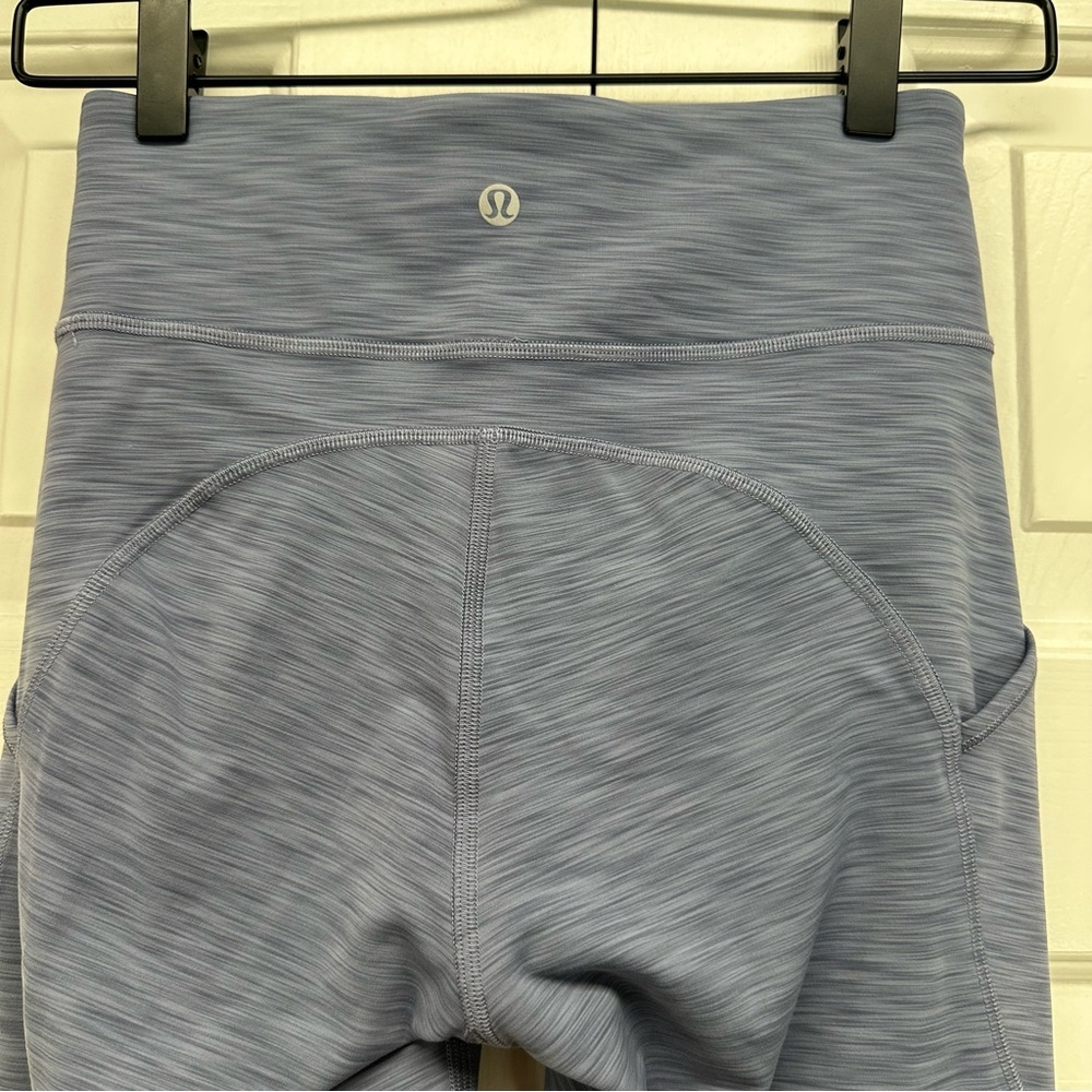 Lululemon Invigorate High-Rise Tight 25" in Heathered Water‎ Drop EUC - Picture 6 of 11